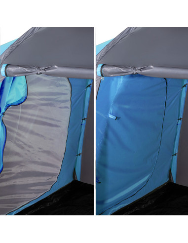 CAMPINGZELT BLAU-GRAU HIGHLAND IV NILS CAMP