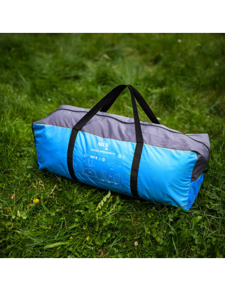 CAMPINGZELT BLAU-GRAU HIGHLAND IV NILS CAMP