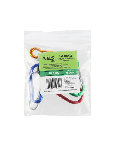 KARABINER SET 6 STK. NILS CAMP