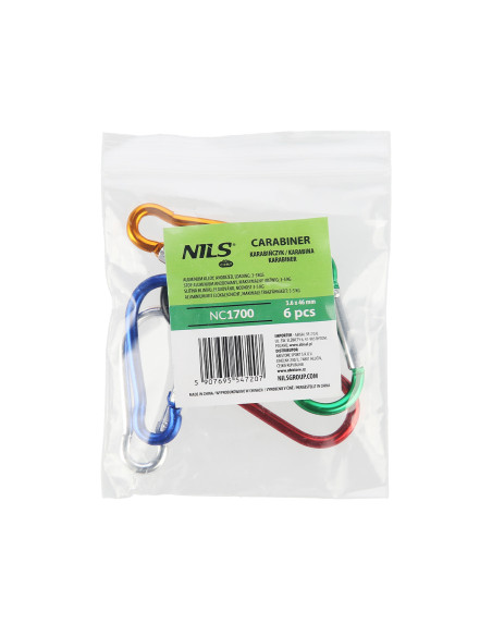KARABINER SET 6 STK. NILS CAMP