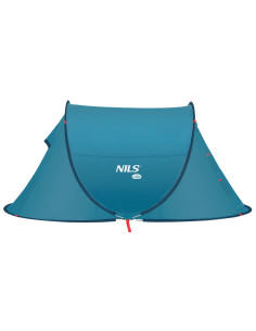 CAMPINGZELT SELBSTAUFBAUEND BLAU NILS CAMP 2