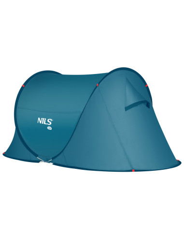 CAMPINGZELT SELBSTAUFBAUEND BLAU NILS CAMP