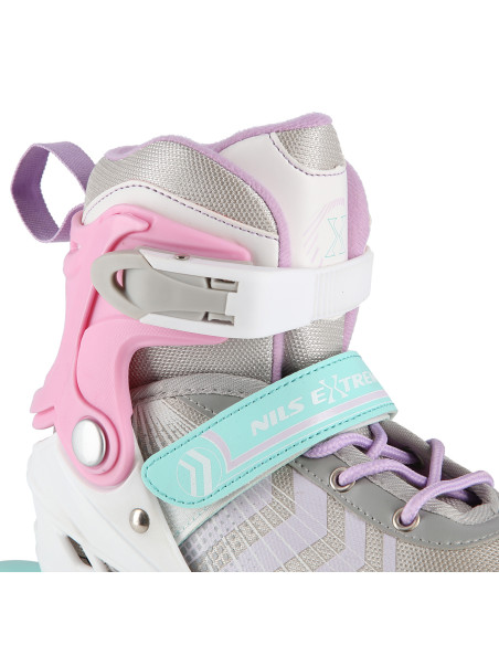 4-IN-1 ROSA GRÖßE M (34-38) INLINER MIT DER AUSTAUSCHBAREN EISHOCKEY-KUFE NILS EXTREME