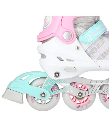 4-IN-1 ROSA GRÖßE M (34-38) INLINER MIT DER AUSTAUSCHBAREN EISHOCKEY-KUFE NILS EXTREME