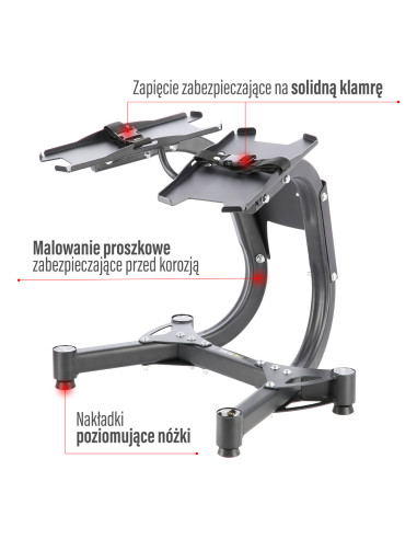 PRO STÄNDER FÜR VERSTELLBARE KURZHANTELN HMS PREMIUM