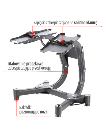 PRO STÄNDER FÜR VERSTELLBARE KURZHANTELN HMS PREMIUM