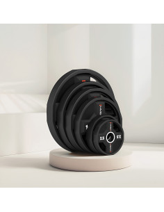 OLYMPISCHE GEWICHTSSCHEIBE POLYURETHAN CPU 15 KG HMS