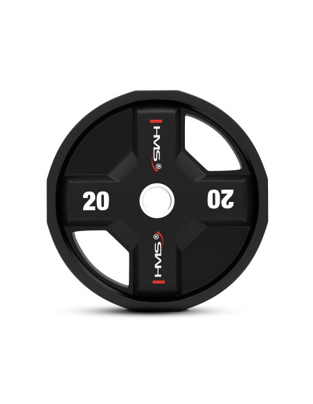 OLYMPISCHE GEWICHTSSCHEIBE POLYURETHAN CPU 20 KG HMS