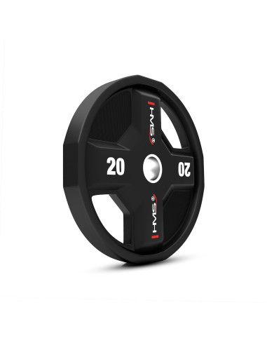 OLYMPISCHE GEWICHTSSCHEIBE POLYURETHAN CPU 20 KG HMS