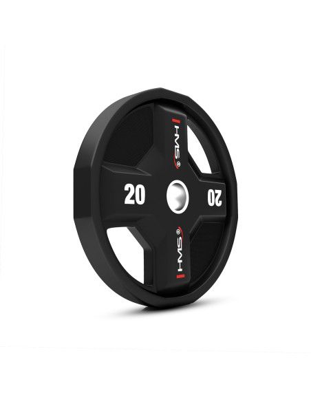 OLYMPISCHE GEWICHTSSCHEIBE POLYURETHAN CPU 20 KG HMS