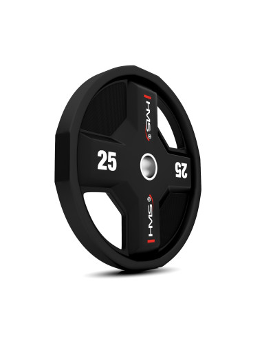 OLYMPISCHE GEWICHTSSCHEIBE POLYURETHAN CPU 25 KG HMS