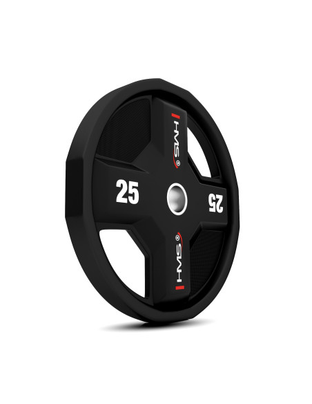 OLYMPISCHE GEWICHTSSCHEIBE POLYURETHAN CPU 25 KG HMS