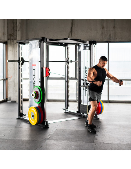 DOPPELZUG-MASCHINE MIT GEWICHTSSTAPEL COMMERCIAL HMS