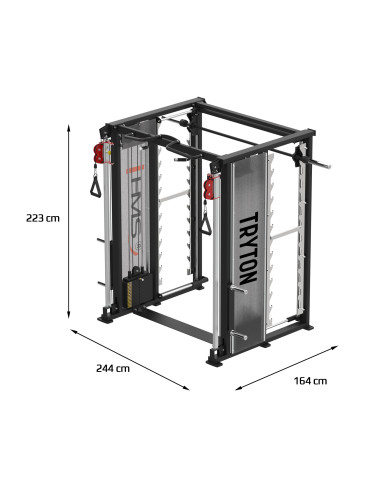 DOPPELZUG-MASCHINE MIT GEWICHTSSTAPEL COMMERCIAL HMS