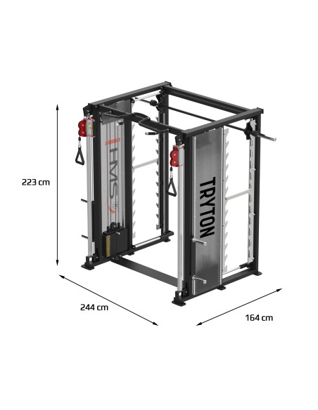 DOPPELZUG-MASCHINE MIT GEWICHTSSTAPEL COMMERCIAL HMS
