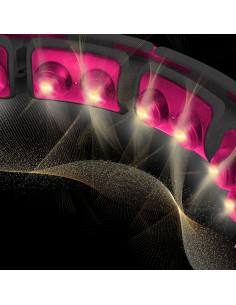 HULA HOOP SCHWARZ/PINK MIT MAGNETEN, GEWICHT UND ZÄHLER HMS 2