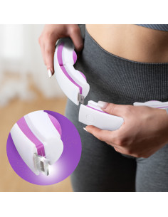 HULA HOOP WEISS/VIOLETT MIT MAGNETEN, GEWICHT UND ZÄHLER HMS