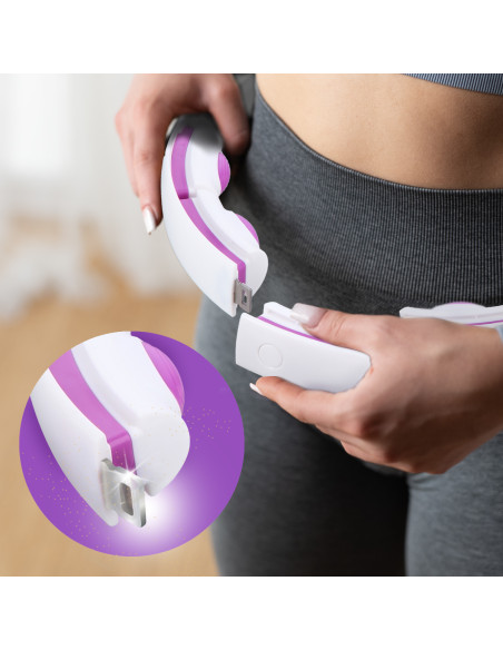 HULA HOOP WEISS/VIOLETT MIT MAGNETEN, GEWICHT UND ZÄHLER HMS