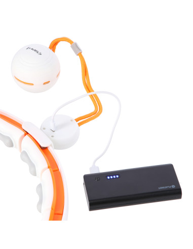 HOOP MAGNETISCH WHITE/ORANGE HHM21 MIT ZÄHLER HMS + SCHLANKGÜRTEL BR1313