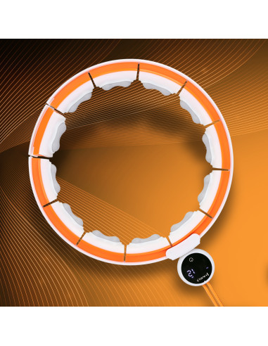 HOOP MAGNETISCH WHITE/ORANGE HHM21 MIT ZÄHLER HMS + SCHLANKGÜRTEL BR1313
