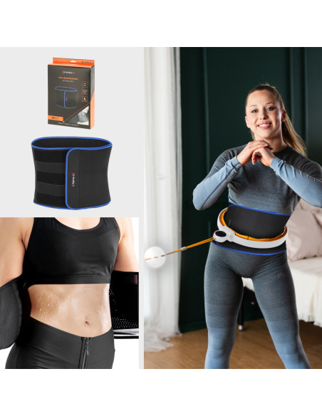 HOOP MAGNETISCH WHITE/ORANGE HHM21 MIT ZÄHLER HMS + SCHLANKGÜRTEL BR1313