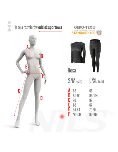 FUNKTIONSHOSE SCHWARZ DAMEN S/M ROSA NILS