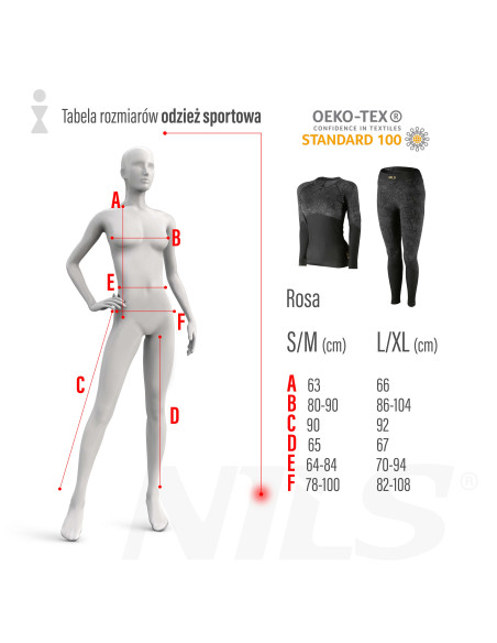 FUNKTIONSHOSE SCHWARZ DAMEN S/M ROSA NILS