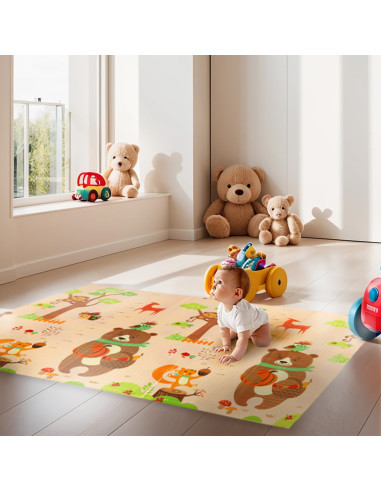 FALTMATTE FÜR KINDER FOREST 190×150 CM NILS FUN