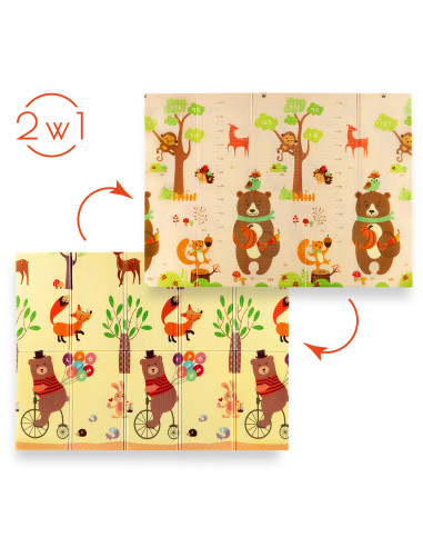 FALTMATTE FÜR KINDER FOREST 190×150 CM NILS FUN