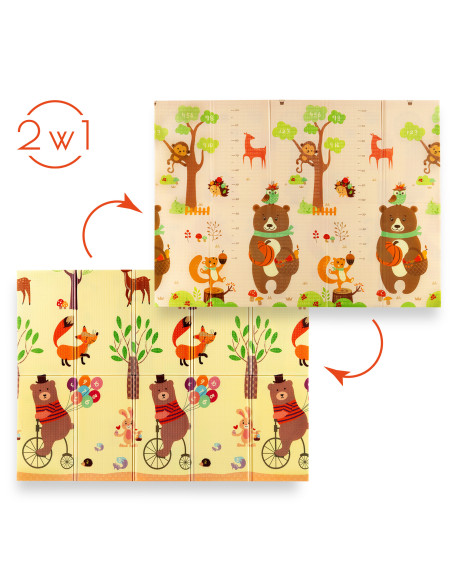 FALTMATTE FÜR KINDER FOREST 190×150 CM NILS FUN