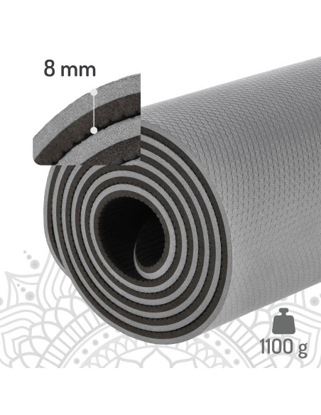 YOGA-MATTE TPE GRAU HMS