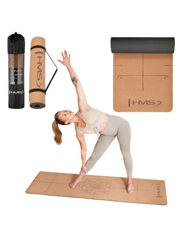 YOGA-MATTE TPE KORK HMS