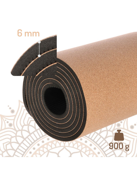 YOGA-MATTE TPE KORK HMS