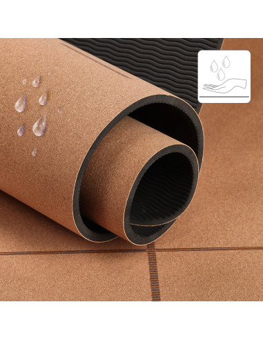 YOGA-MATTE TPE KORK HMS