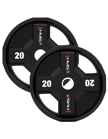 SET OLYMPISCHE POLYURETHANPLATTEN 2 x 2,5 - 25 KG CPU  - 155KG HMS