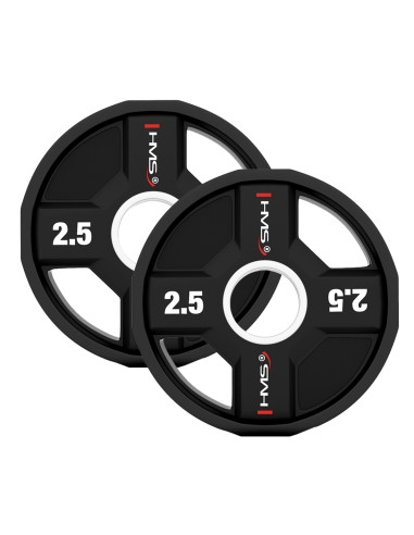 SET OLYMPISCHE POLYURETHANPLATTEN 2 x 2,5 - 25 KG CPU  - 155KG HMS