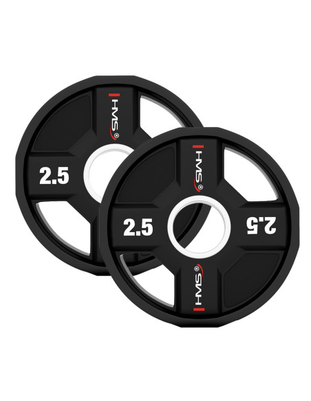 SET OLYMPISCHE POLYURETHANPLATTEN 2 x 2,5 - 25 KG CPU  - 155KG HMS