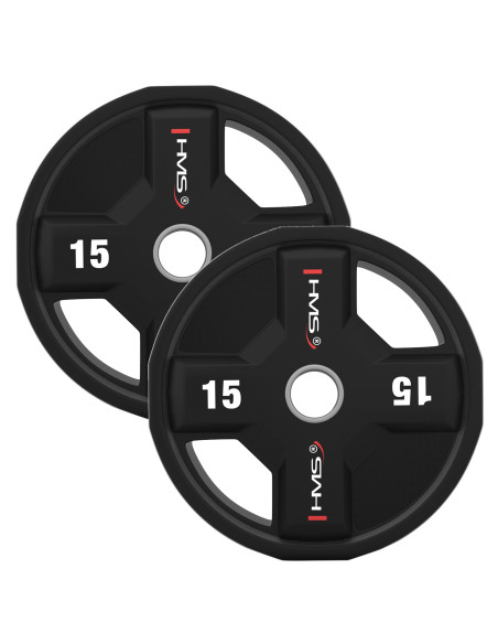 SET OLYMPISCHE POLYURETHANPLATTEN 2 x 2,5 - 25 KG CPU  - 155KG HMS