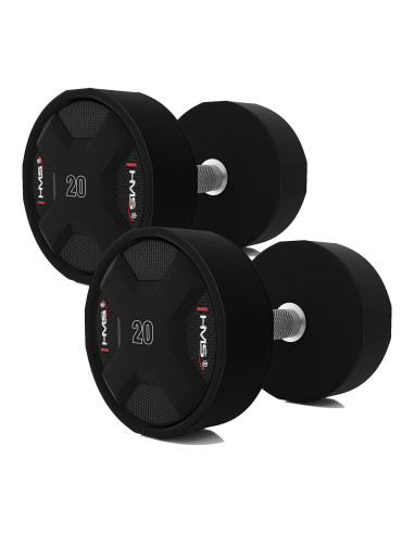 SET POLYURETHAN DUMBBELLS 2 x 2,5 - 25 KG CPU -  275KG HMS