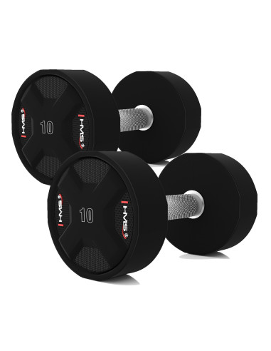 SET POLYURETHAN DUMBBELLS 2 x 2,5 - 25 KG CPU -  275KG HMS