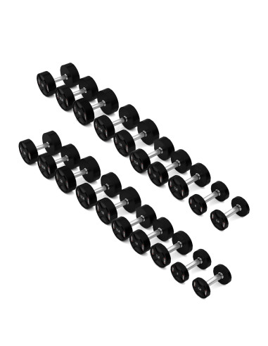 SET POLYURETHAN DUMBBELLS 2 x 2,5 - 25 KG CPU -  275KG HMS