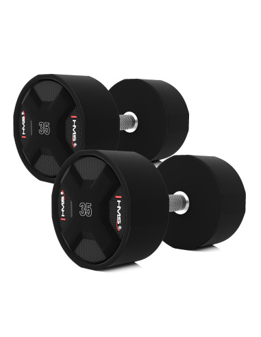 Polyurethan-Hanteln 2 x 27,5 - 37,5 kg CPU - 325 KG HMS