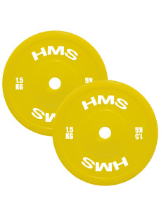 SET TECHNISCHE OLYMPISCHE GEWICHTSSCHEIBEN PE 2 X 1,5–5 KG (18 KG) HMS 2