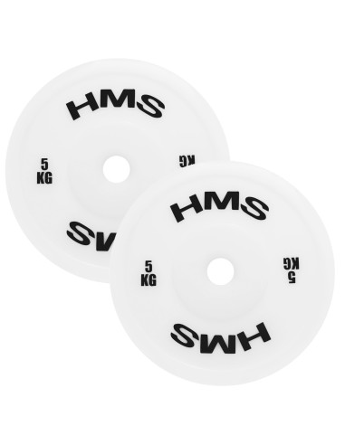 SET TECHNISCHE OLYMPISCHE GEWICHTSSCHEIBEN PE 2 X 1,5–5 KG (18 KG) HMS