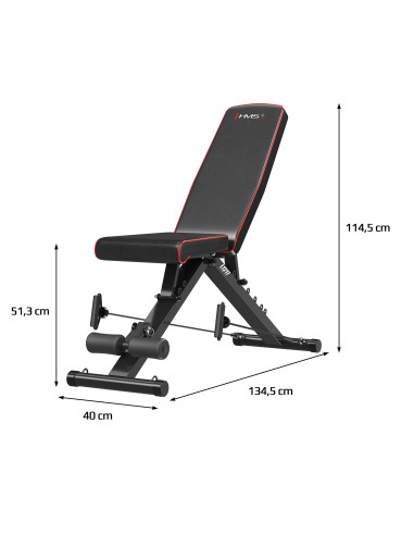 VERSTELLBARE TRAININGSBANK MIT SEILZUG – KLAPPBAR HMS