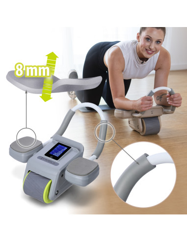 GRAY AUTOMATISCHES ABS-ROLLE MIT LCD UND USB-AUFLADUNG HMS