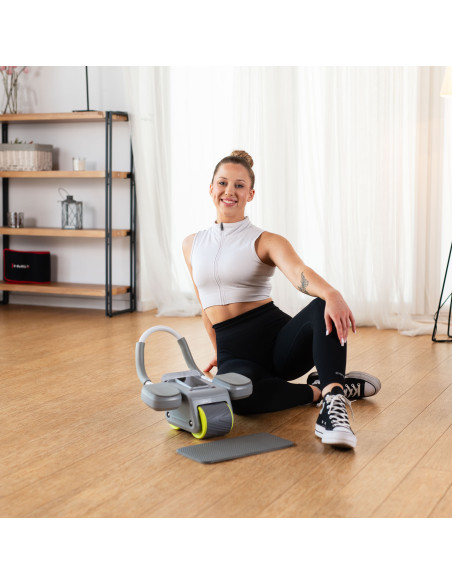 GRAY AUTOMATISCHES ABS-ROLLE MIT LCD UND USB-AUFLADUNG HMS