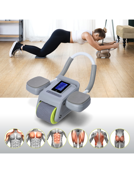 GRAY AUTOMATISCHES ABS-ROLLE MIT LCD UND USB-AUFLADUNG HMS