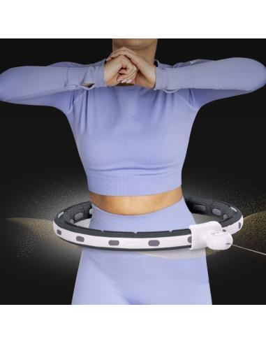 HULA HOOP SCHWARZ MIT MAGNET, GEWICHT UND ZÄHLER HMS