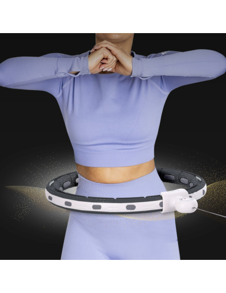 HULA HOOP SCHWARZ MIT MAGNET, GEWICHT UND ZÄHLER HMS